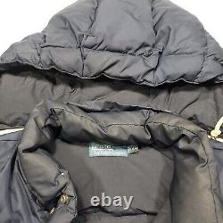 Vintage Polo Ralph Lauren Puffer Jacket Mens XL Blue Down Filled Hooded Full Zip
