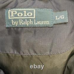 Vintage Polo Ralph Lauren Puffer Jacket Size Large Blue Down Insulated