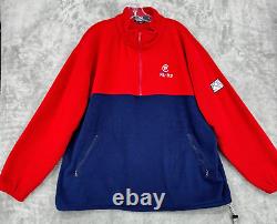 Vintage Polo Ralph Lauren Pullover Mens XL Hi Tech Fleece RL-93 Colorblock Logo