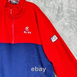 Vintage Polo Ralph Lauren Pullover Mens XL Hi Tech Fleece RL-93 Colorblock Logo