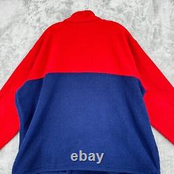 Vintage Polo Ralph Lauren Pullover Mens XL Hi Tech Fleece RL-93 Colorblock Logo