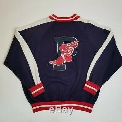 Vintage Polo Ralph Lauren Pwing OG Varsity Track Jacket L P Wing Hip Hop 90s