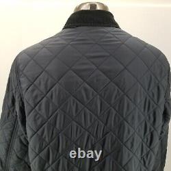 Vintage Polo Ralph Lauren Quilted Jacket Old Money Style Blue Mens Corduroy Sz L