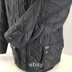Vintage Polo Ralph Lauren Quilted Jacket Old Money Style Blue Mens Corduroy Sz L