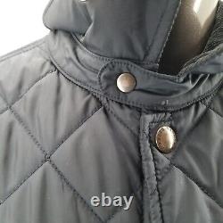 Vintage Polo Ralph Lauren Quilted Jacket Old Money Style Blue Mens Corduroy Sz L