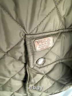 Vintage Polo Ralph Lauren Quilted Puffer Chore Field Barn Jacket Corduroy Preppy