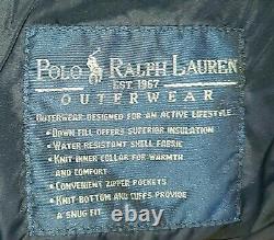 Vintage Polo Ralph Lauren Quilted Puffer Down Jacket Large Bubble Coat Goose 90s