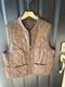 Vintage Polo Ralph Lauren Quilted Suede Riding Hunting Shooting Vest 1990s Xlg