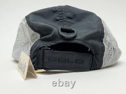 Vintage Polo Ralph Lauren RL2000 Nylon Hat Cap Black Mesh Logo Adult NWT READ