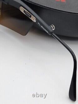 Vintage Polo Ralph Lauren RL? 2000 Sunglasses Black Made in Italy RL2000 In Case