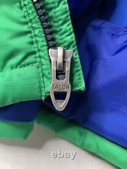 Vintage Polo Ralph Lauren RL/250 Down Puffer Jacket Color Block Mens Size L