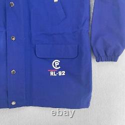 Vintage Polo Ralph Lauren RL-92 Blue White Full Zip Coat Men's Size XL