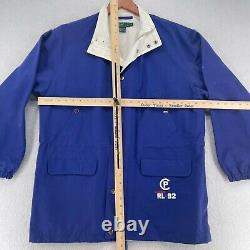 Vintage Polo Ralph Lauren RL-92 Blue White Full Zip Coat Men's Size XL