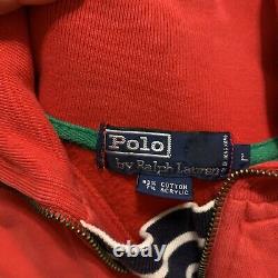 Vintage Polo Ralph Lauren RL-93 1/4 zip sweatshirt Men's Size Large