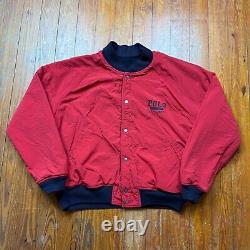 Vintage Polo Ralph Lauren Reversible Jacket Tartan Plaid Fleece Button Red