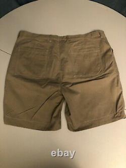 Vintage Polo Ralph Lauren Reversible Madras Khaki Chino Shorts Big Tall Size 44T