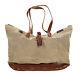 Vintage Polo Ralph Lauren Rugby Distressed Canvas Leather Tote Bag