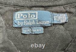 Vintage Polo Ralph Lauren Rugby Drawstring Collar Long Sleeve Polo Shirt Mens XL