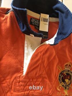 Vintage Polo Ralph Lauren Rugby Embroidered Men's Lng Sleeve Shirt Large Darby