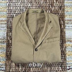 Vintage Polo Ralph Lauren Rugby Khaki Blazer Chore Jacket Coat Men's Large VTG
