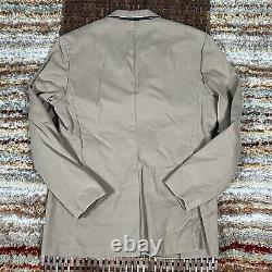 Vintage Polo Ralph Lauren Rugby Khaki Blazer Chore Jacket Coat Men's Medium VTG