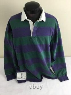 Vintage Polo Ralph Lauren Rugby Shirt Colorblock #5 Stadium 92 P-Wing Ski XL CP