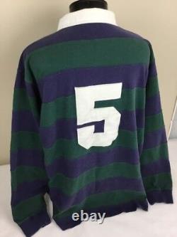 Vintage Polo Ralph Lauren Rugby Shirt Colorblock #5 Stadium 92 P-Wing Ski XL CP