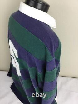 Vintage Polo Ralph Lauren Rugby Shirt Colorblock #5 Stadium 92 P-Wing Ski XL CP