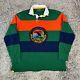 Vintage Polo Ralph Lauren Rugby Shirt Mens Large L Country Sportsman Striped Usa