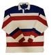 Vintage Polo Ralph Lauren Rugby Shirt Size L 80's Made In Usa