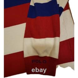 Vintage Polo Ralph Lauren Rugby Shirt Size L 80's Made In USA