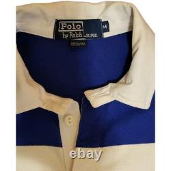 Vintage Polo Ralph Lauren Rugby Shirt Size L 80's Made In USA