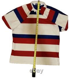 Vintage Polo Ralph Lauren Rugby Shirt Size L 80's Made In USA