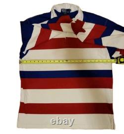 Vintage Polo Ralph Lauren Rugby Shirt Size L 80's Made In USA