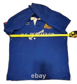 Vintage Polo Ralph Lauren Rugby Shirt Size L Y2K Long Sleeve Equestrian