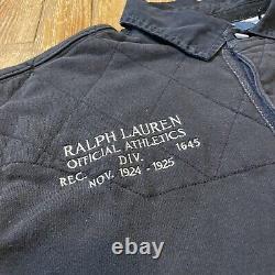 Vintage Polo Ralph Lauren Rugby Shirt Size XL Striped 3 Quilted Athletics PRLC