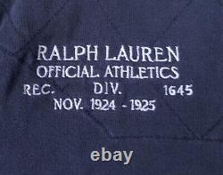 Vintage Polo Ralph Lauren Rugby Shirt XL Striped Quilted Athletics PRLC Custom