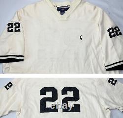 Vintage Polo Ralph Lauren SPORT Jersey Football Shirt Sewn Patche #22 90s Men XL