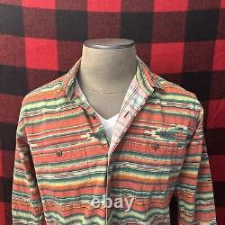 Vintage Polo Ralph Lauren S Western RRL Southwestern Aztec Native Work Shirt