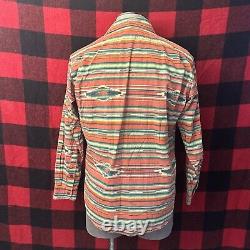 Vintage Polo Ralph Lauren S Western RRL Southwestern Aztec Native Work Shirt