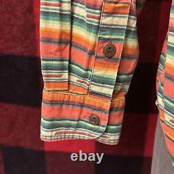 Vintage Polo Ralph Lauren S Western RRL Southwestern Aztec Native Work Shirt
