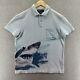 Vintage Polo Ralph Lauren Shark Shirt Mens Medium 2002 Collection Nautical Rare