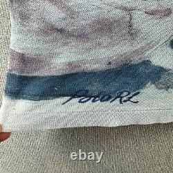 Vintage Polo Ralph Lauren Shark Shirt Mens Medium 2002 Collection Nautical Rare