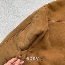 Vintage Polo Ralph Lauren Shearling-Lined Suede Car Coat