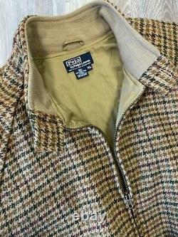 Vintage Polo Ralph Lauren Shetland Wool Bomber Jacket Size XL Made in USA