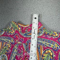 Vintage Polo Ralph Lauren Shirt Men Extra Large Purple Psychedelic Paisley Music