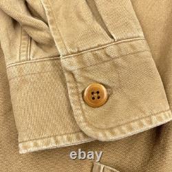 Vintage Polo Ralph Lauren Shirt Men Medium Brown Sportsman Corduroy Collar 90s