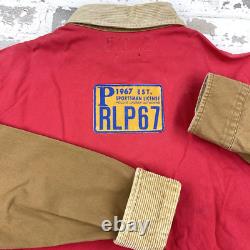 Vintage Polo Ralph Lauren Shirt Men Medium Brown Sportsman Corduroy Collar 90s
