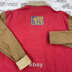 Vintage Polo Ralph Lauren Shirt Men Medium Brown Sportsman Corduroy Collar 90s