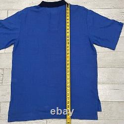Vintage Polo Ralph Lauren Shirt Men's LARGE Blue Cotton Made in USA Sportswear
